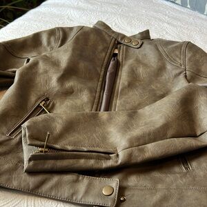 COTTON-ON Faux Leather Moto Jacket